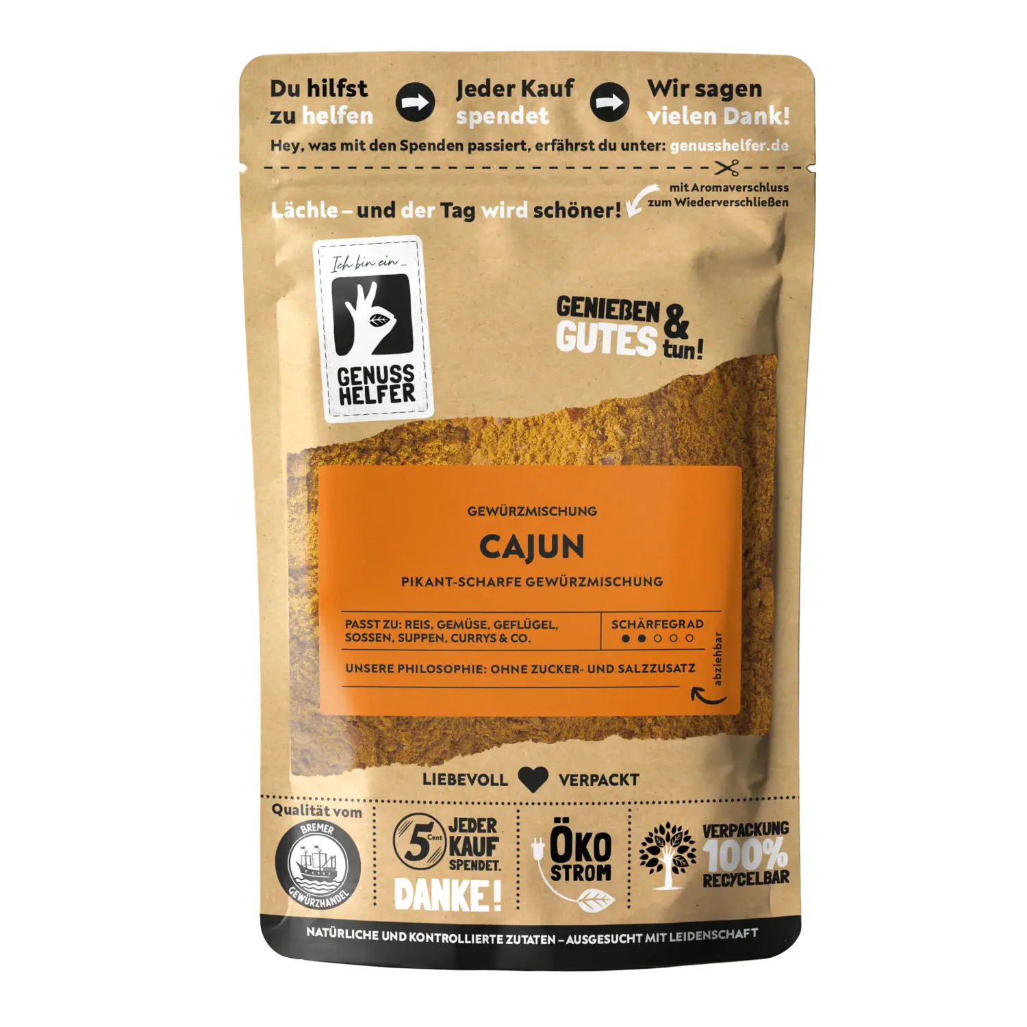 Cajun Gewürzmischung, gemahlen